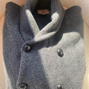 Wallace and Barnes for J.Crew wool shawl color cardigan